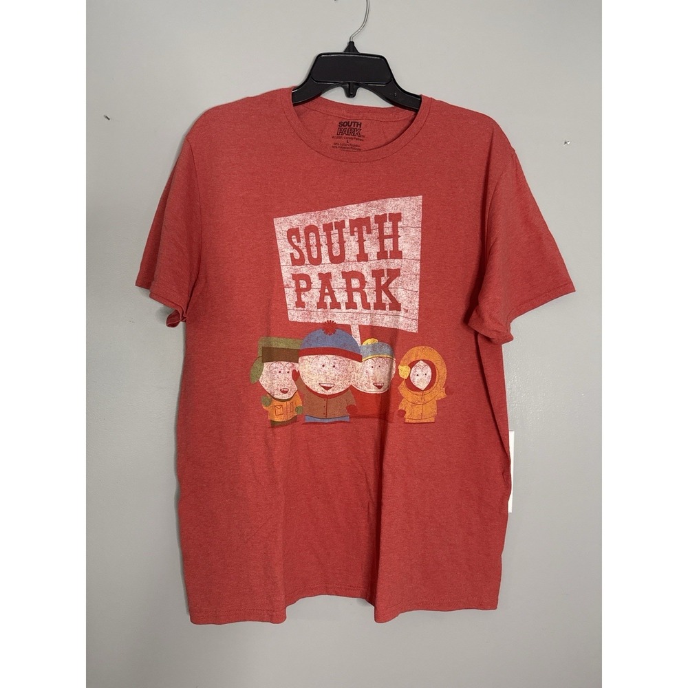 South Park T Shirt Mens Large Red Graphic Comedy Central Cartoon Licensed Tee